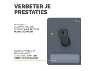 Muismat met polssteun Fellowes Breyta XL blauw 21x28cm - 3