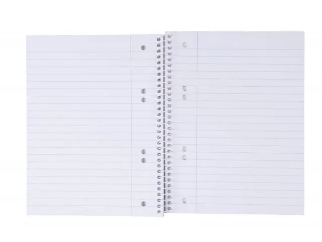 spiraalschrift A5 80 blad gelijnd donkerblauw