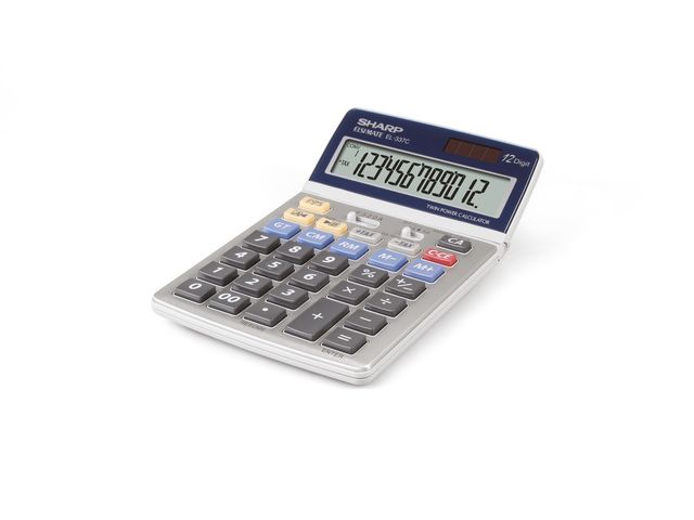 Sharp EL337C  Sharp EL-337C calculatrice Bureau Calculatrice financière  Argent