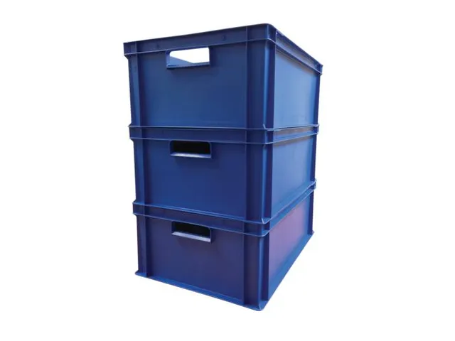 BST DetectaBox, stapelbare opbergbox 60x40x22cm blauw