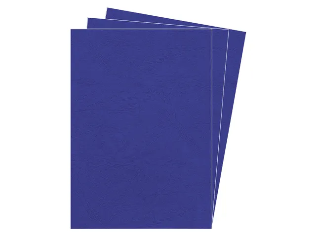 Voorblad Fellowes A4 lederlook royal blauw 25 stuks