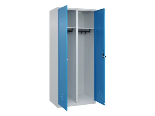 locker voor scheiding van kleding,HxBxD 1850x800x500mm,2vak