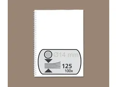 Draadrug Fellowes 14mm 34-rings A4 zilver 100stuks