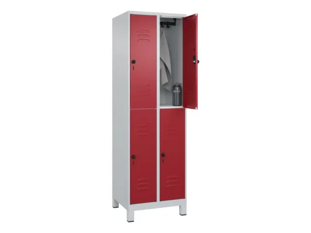 dubbeldekse locker,HxBxD 1950x600x500mm,2x2vak.,vak B 300mm