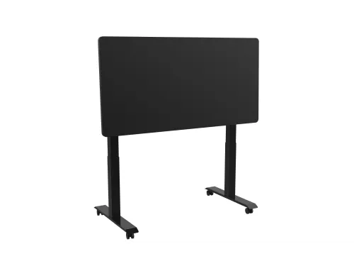 Elektrisch Verstelbaar Verrijdbaar Zit Sta Bureau Frame Zwart