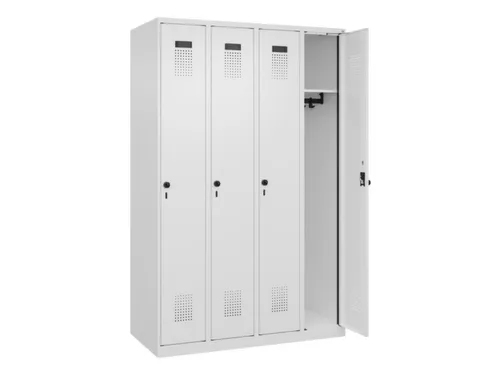 locker,HxBxD 1850x1200x500mm,4vak,vak B 300mm,draaigrendel