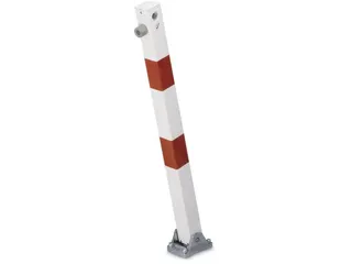 Afzetpaal Vierkant 70x70mm Omlegbaar Driekantslot Platte Kop - 1