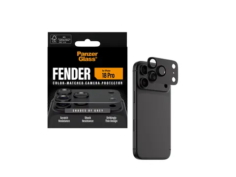 PanzerGlass Fender Camera Lens Protector Shades of Grey iPhone 18 P