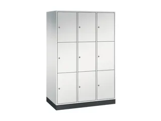grootvolume-lockersysteem,RAL 7035,HxBxD 1950x1220x600mm,3x3vakken - 2
