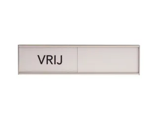 Design Schuifbord Aluminium Vrij Bezet Wit 100x25mm - 1