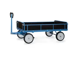 Handtrekwagen 6456v 1250kg 2000x1000mm Houten Wanden Massief Rubber