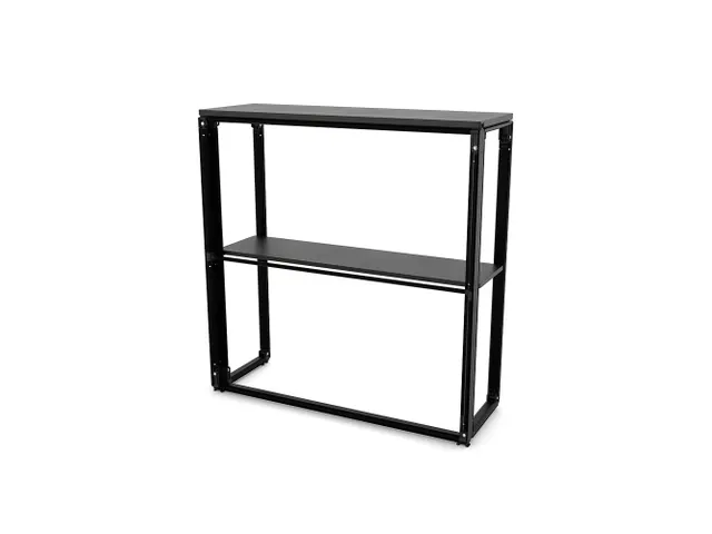 Comptoir FlexFrame 100x100cm cadre noir plateau noir