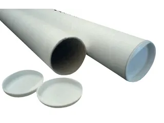 Verzendkoker CleverPack A2 450x50x1.5 met doppen wit pak à 20 stuks - 1