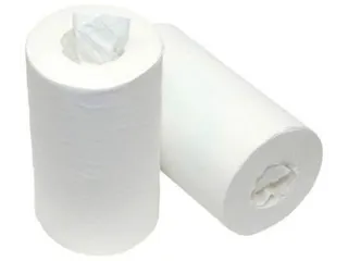 Poetspapier Mini 1-laags wit 120 m, pak van 12 rollen - 1