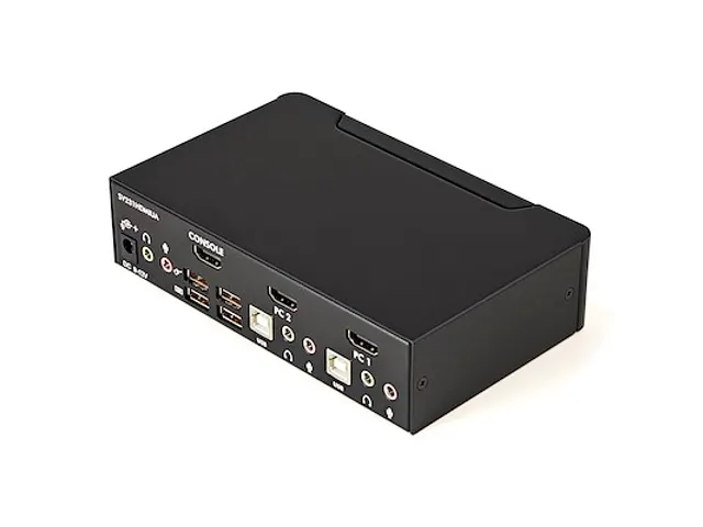 2-poort USB HDMI KVM-switch met Audio en USB 2.0-hub