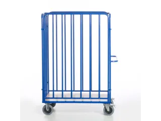 pakketwagen,draagverm. 600kg,laadvl. LxB 1200x740mm,houtetage,RAL5010 - 7