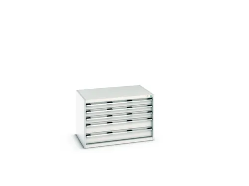 ladekast HxBxD 700x1050x750mm 5laden romp RAL7035 front RAL7035