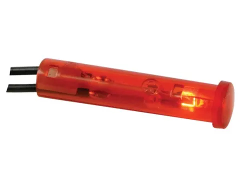 Ronde 7mm Signaallamp 6V Rood