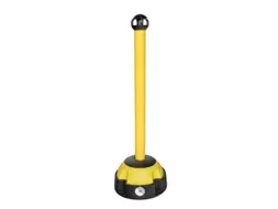 Waarschuwings-Kettingstaanders 975mm Paal/Voet Ø Geel Zwart