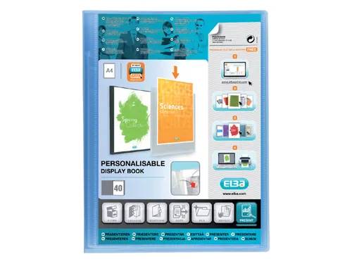 Showalbum Oxford Polyvision A4 40 Tassen PP blauw