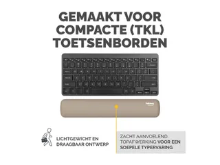 Polssteun Fellowes Breyta compact zand 6x32cm - 10