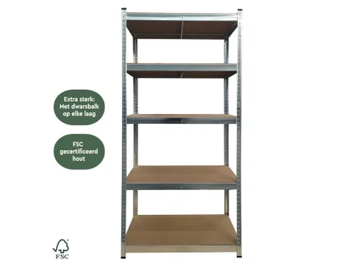 Stellingkast 5 Planken 180x90x40cm