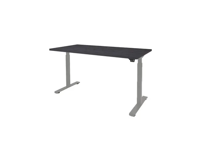 Dextro Basic Zit-sta Bureau Elektrisch 120x80 houtprint schaduw alu