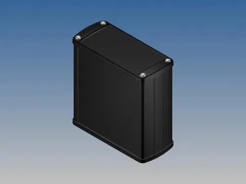 Aluminium Behuizing - Zwart - 110x105.9x45.8mm