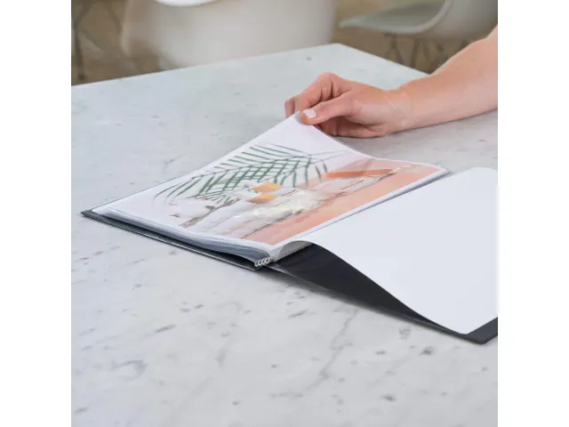 Showmap Rillstab A4 RI99444 4 Kanaals 40 Tassen Zwart