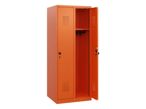 schoollocker,HxBxD 1530x600x500mm,2vak,vak B 300mm,draaigrendel