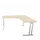bureau in vrije vorm,HxBxD 740x1600x1400mm,vrije vorm,NE-esdoorn