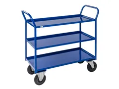 Etagewagen,Draagverm. 400Kg,3Etage(S),Staaletage,Blauw