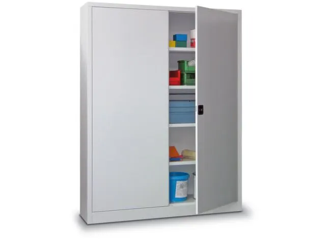 grootvolumekast met openslaande deuren,RAL7035,front RAL5012