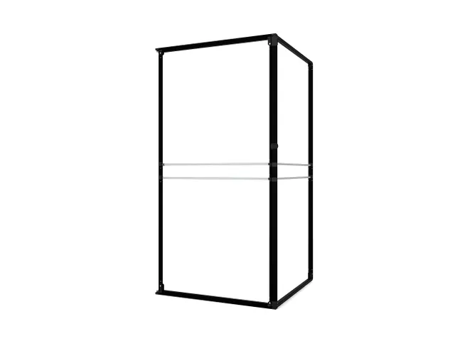 FlexFrame Opbergruimteset beurswand 98x200cm Zwart frame