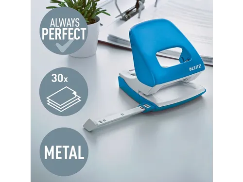 Perforator Leitz WOW NeXXt 2-gaats blauw