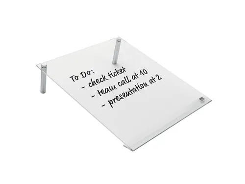 Notitiebord Nobo transparant acryl schuin A4