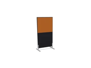 scheidingswand,HxB 1545x800mm,CC-zwart,BN3005-geel - 2
