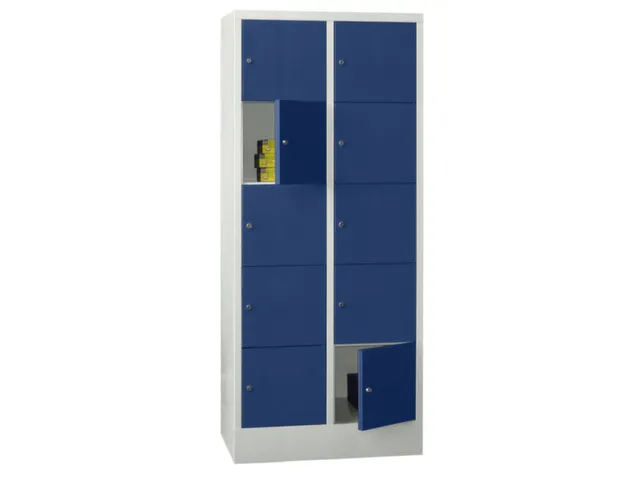 armoire multicases,HxlxP 1850x800x500mm,RAL7035,face avant RAL5010