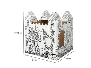 Kartonnen Kasteel XL Bankers Box Play inkleurbaar - 3