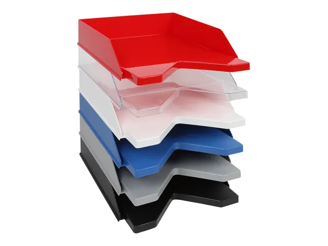 Brievenbak Quantore Zwart Stapelbaar Gerecycled A4