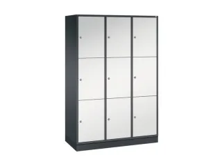 grootvolume-lockersysteem,RAL 7021/RAL 7035,HxBxD 1950x1220x500mm - 2