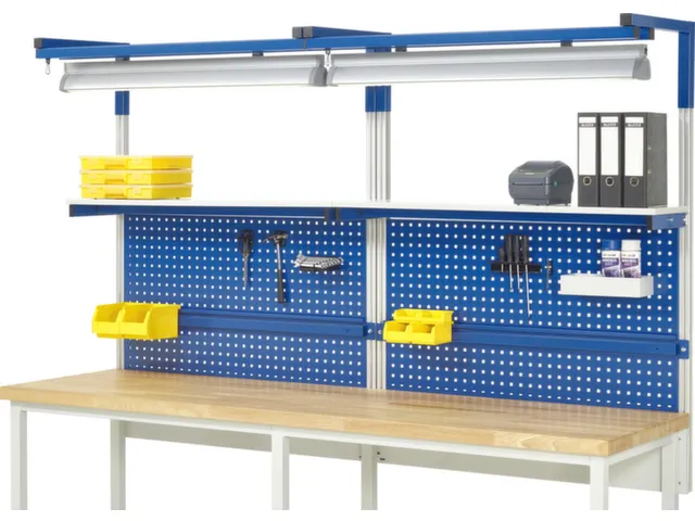 opbouwelement,v. werkbank,HxBxD 1380x2500x350mm,draagverm. 100kg,staal