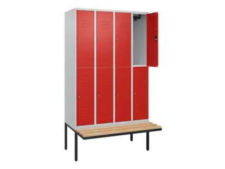 Dubbeldekse dekenkist,HxBxD 2120x1200x815mm,4x2vak.,vak B 300mm - 2