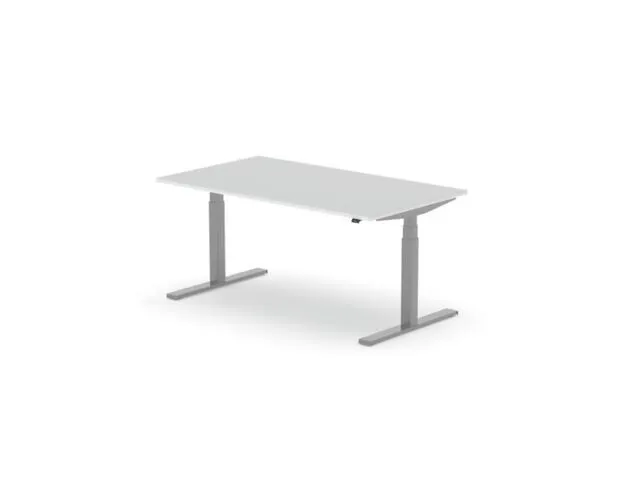 Elektrisch ihv bureau,HxBxD 650-1310x1600x900mm,blad wit