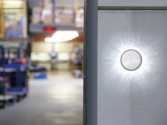 LED Knipperlicht Transparant 12 VDC ø 77mm