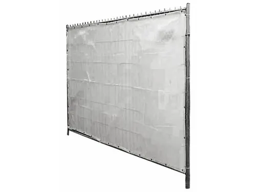 ondoorzichtige folie,v. mobiel hek,HxB 1760x3410mm,m. ogen,kunststof