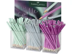 Crayon Faber-Castell Grip Sparkle Aurora présentoir 3 tubes 144 pièc