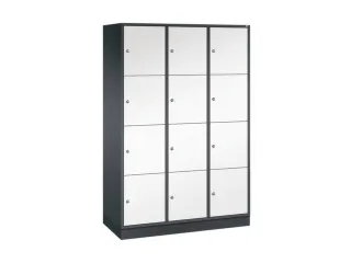 grootvolume-lockersysteem,HxBxD 1950x1220x500mm,3x4vakken,cil.-slot - 2