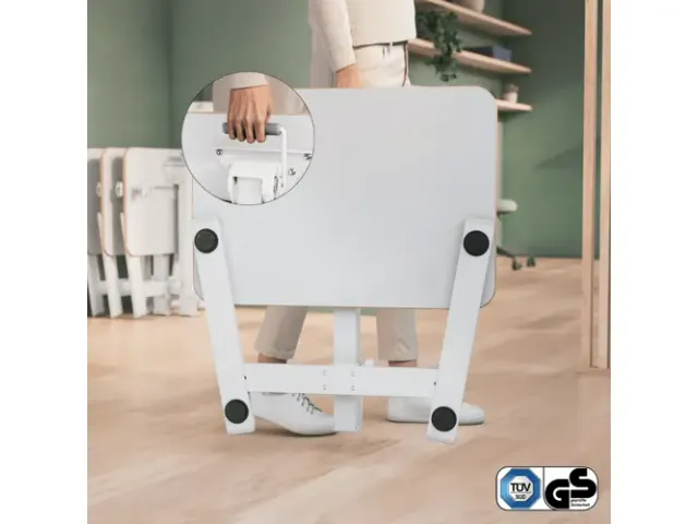 Zit-Sta bureau Leitz ergo compact inklapbaar 460x740x650mm wit