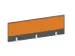 baliepaneel bureau aanbouw achter MS-donkergrijs BN3005-geel 1400mm